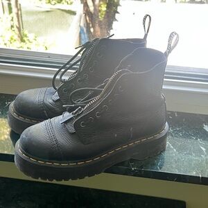 Dr.Martens Black Womens Platform Boots